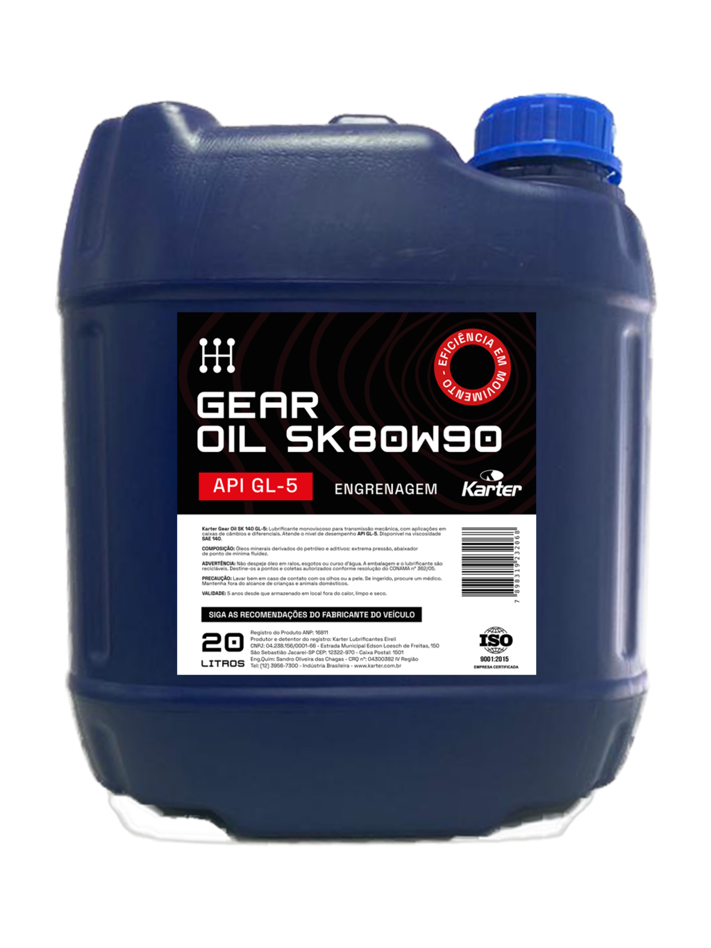 Óleo Karter Gear Oil SK-80W90 API-GL-5 - Tambor 200 Litros