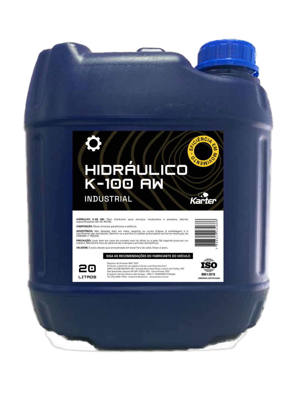 Óleo Hidráulico K-100 AW ISO VG 100 - Bombona 20 Litros