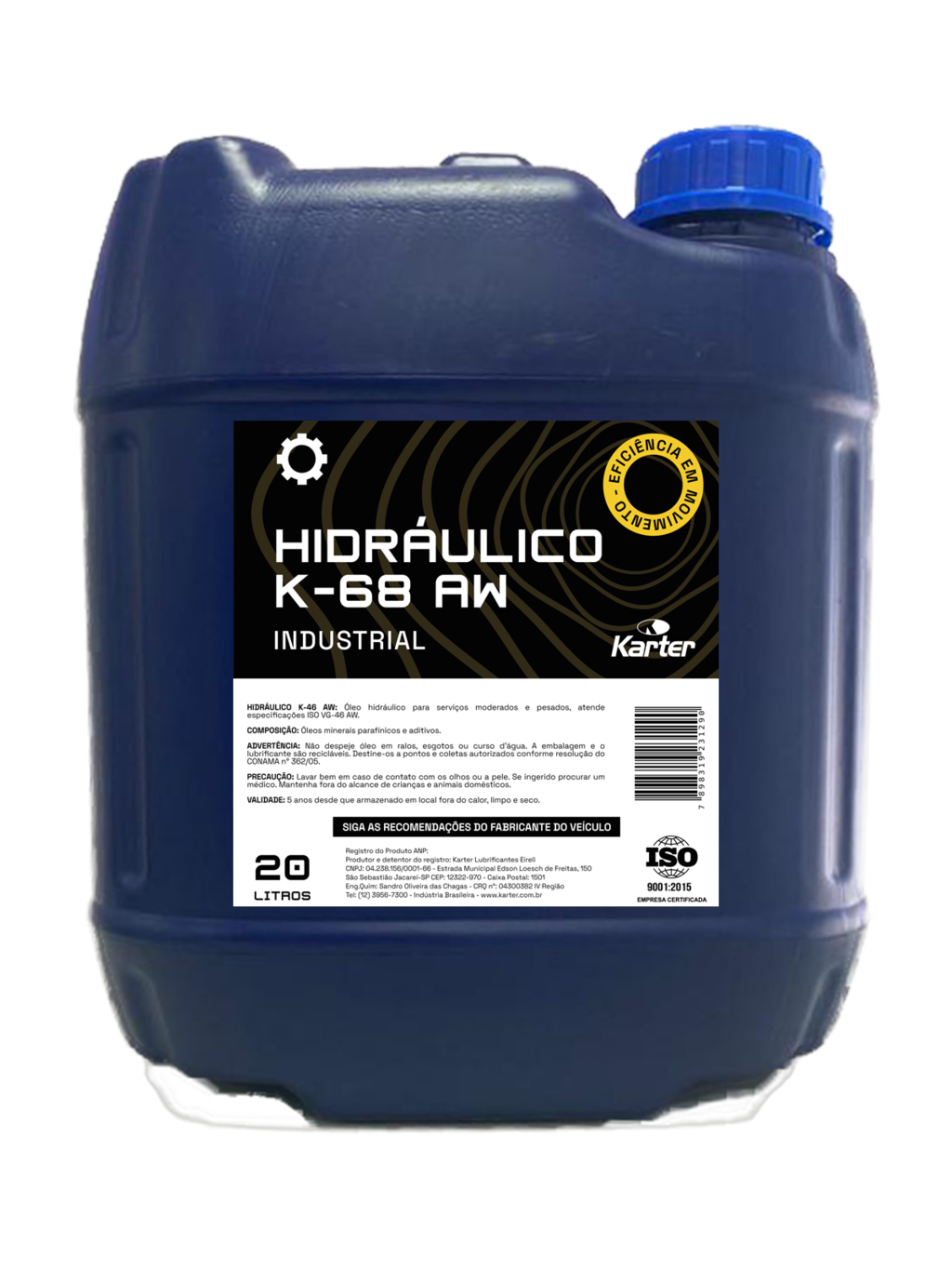 Óleo Hidráulico K-68 AW ISO VG 68 - Tambor 200 Litros