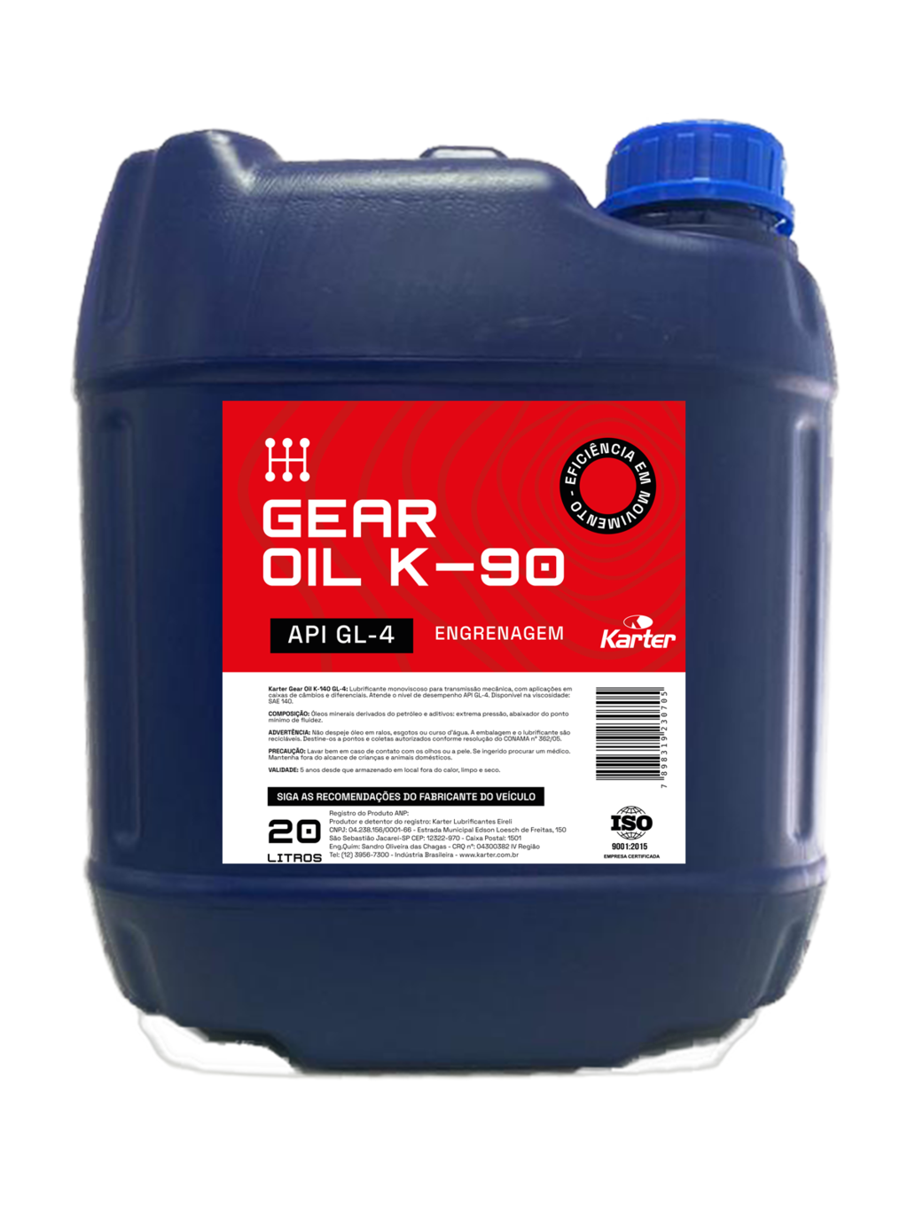 Óleo Karter Gear Oil K-90 API-GL-4 - Caixa com 24 x 1 Litro