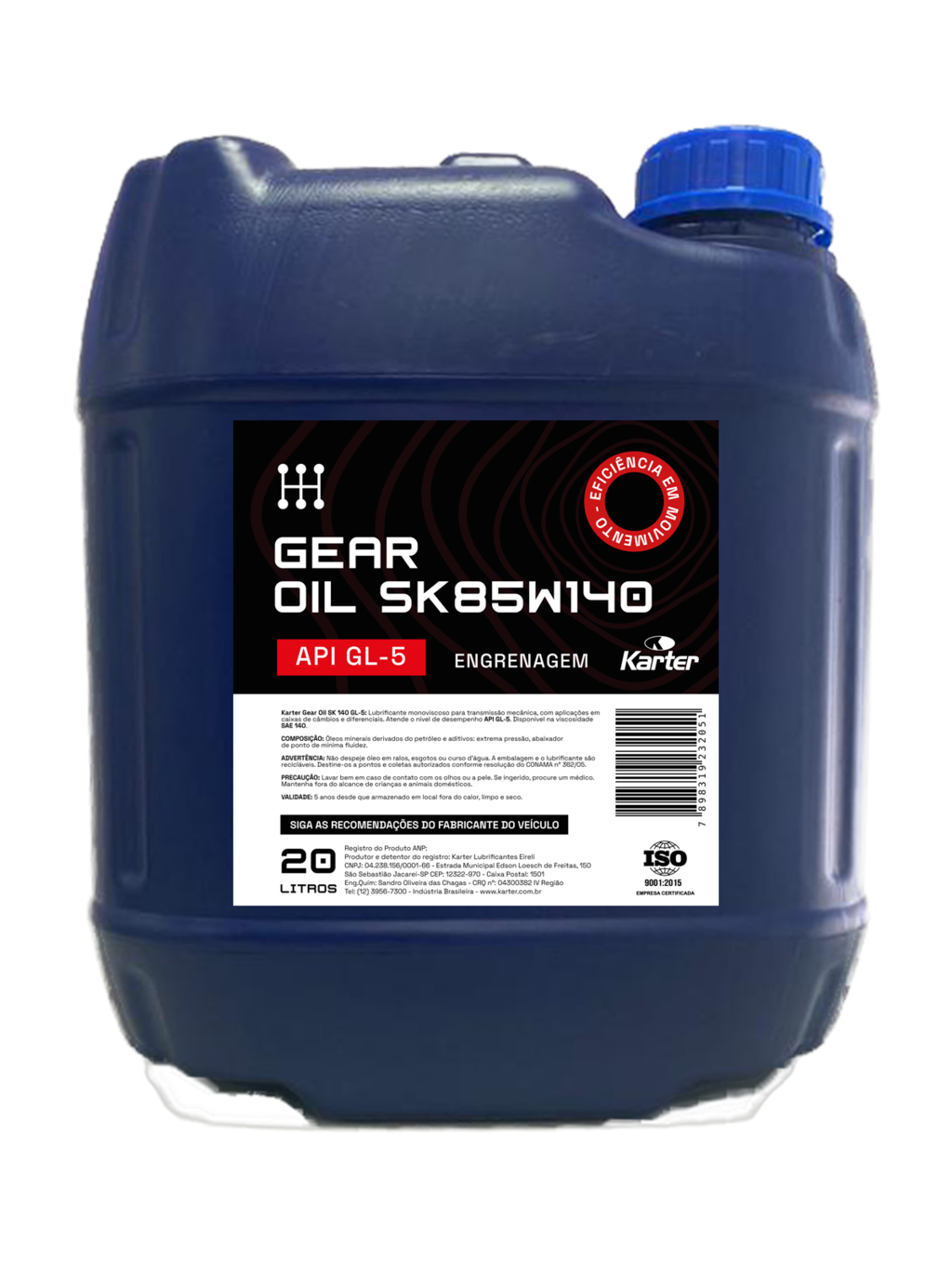 Óleo Karter Gear Oil SK-85W140 API-GL-5 - Caixa com 24 x 1 Litro